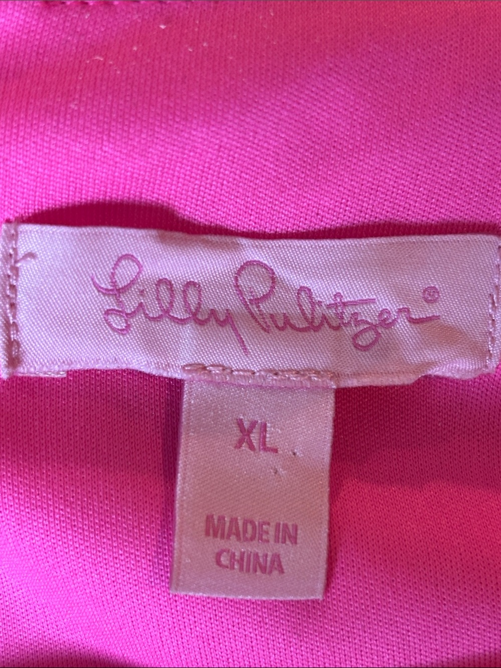 Lilly Pulitzer 🩷 Hot Pink Lace Faux-Wrap Romper Dress XL